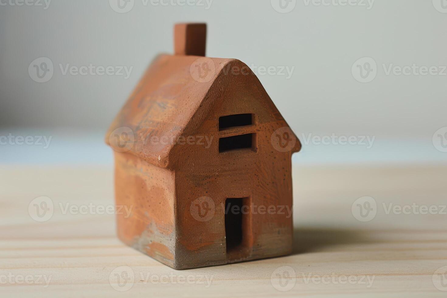 Tiny Replica House Block with Intricate Design and Precision Detailing photo