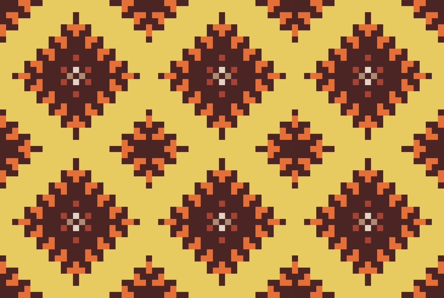 Endless Abstract Seamless Geometric Patternfolk Embroidery, Aztec Geometric Ornament Print. Design for Carpet, Wallpaper, Clothing, Wrapping, Fabric vector