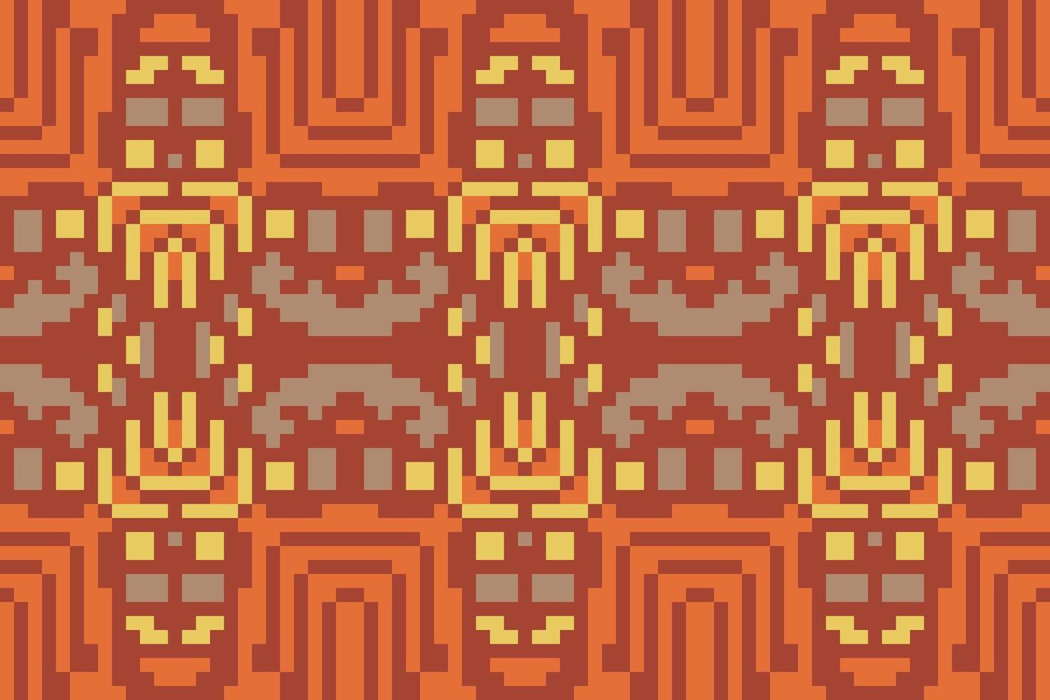 Classic Arabic Geometrical Pattern and Designfolk Embroidery, Aztec Geometric Ornament Print. Design for Carpet, Wallpaper, Clothing, Wrapping, Fabric vector