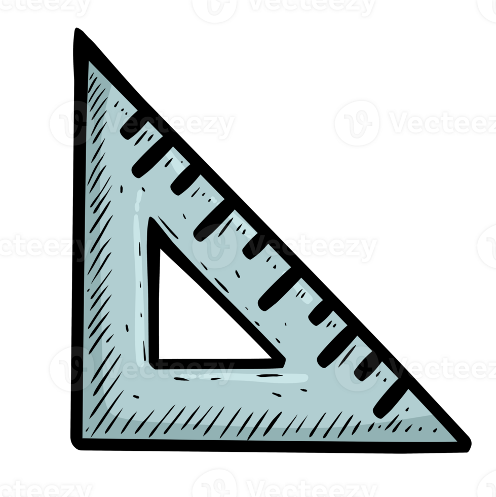 Illustration of Triangle ruller isolated png
