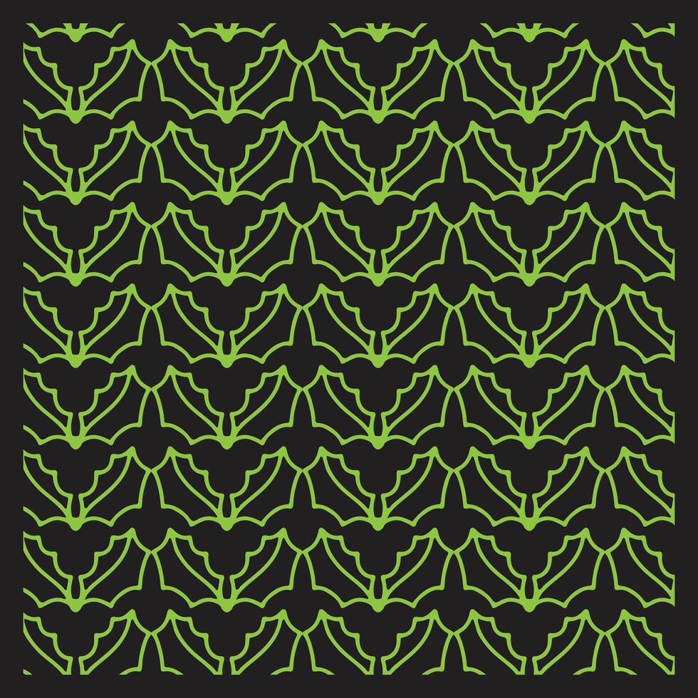 Black and Green Leafy Pattern for Holiday Design vector