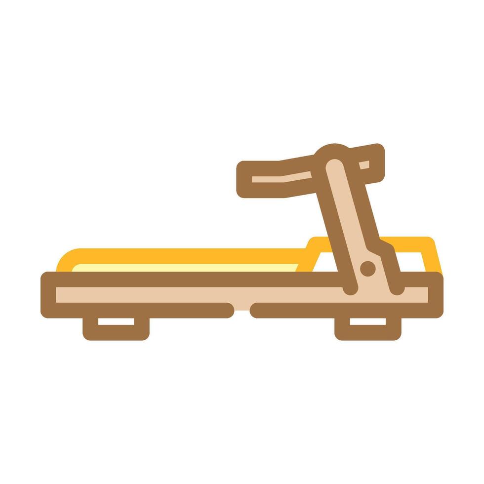 treadmill fitness tool color icon illustration vector