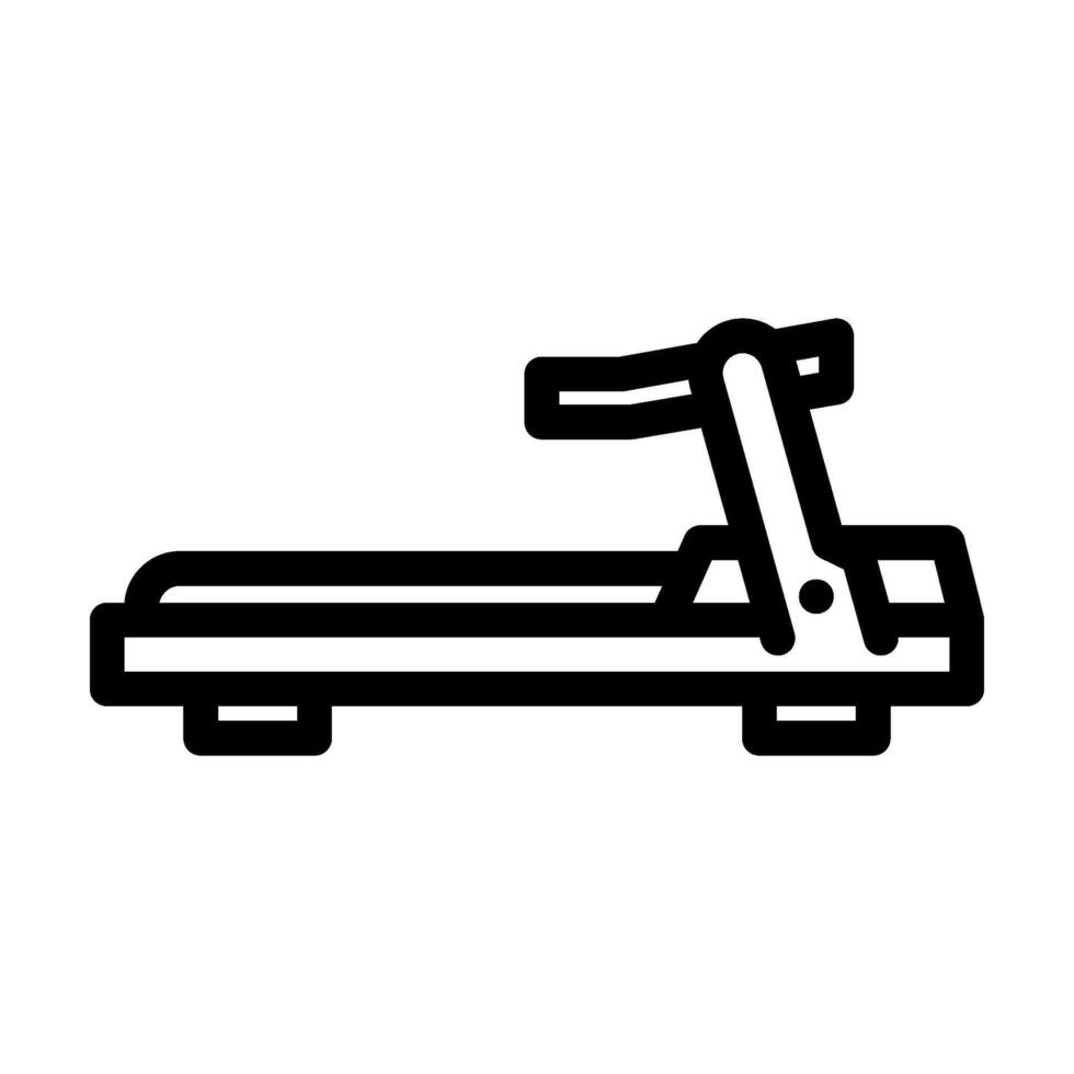 treadmill fitness tool line icon illustration vector