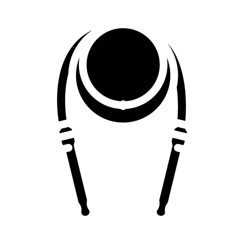 jump rope fitness tool glyph icon illustration vector