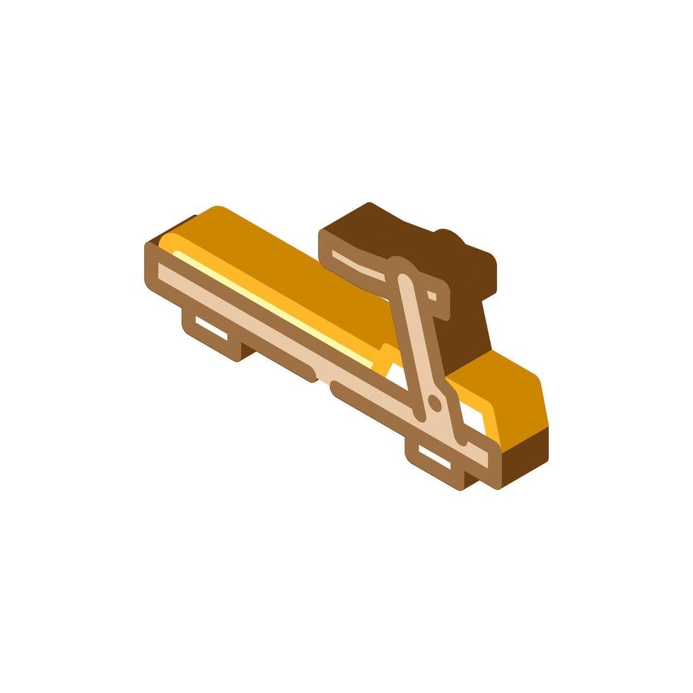 treadmill fitness tool isometric icon illustration vector