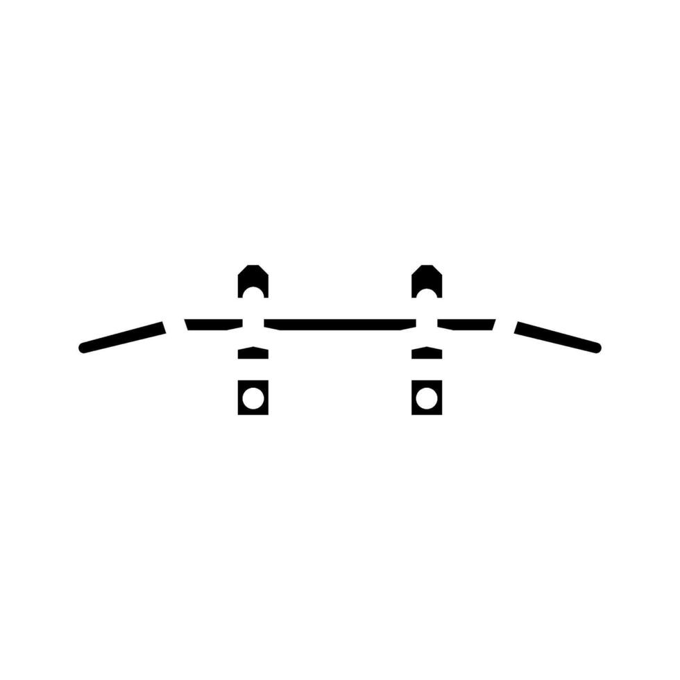 pull up bar fitness tool glyph icon illustration vector