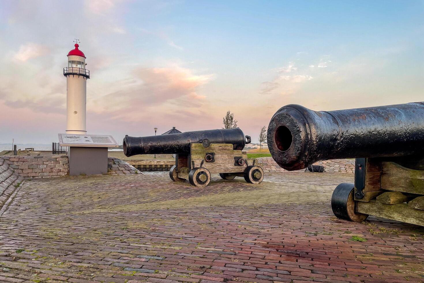 October 25, 2024. Hellevoetsluis, The Netherlands. The Fortress and the harbour of Hellevoetsluis, The Netherlands. photo