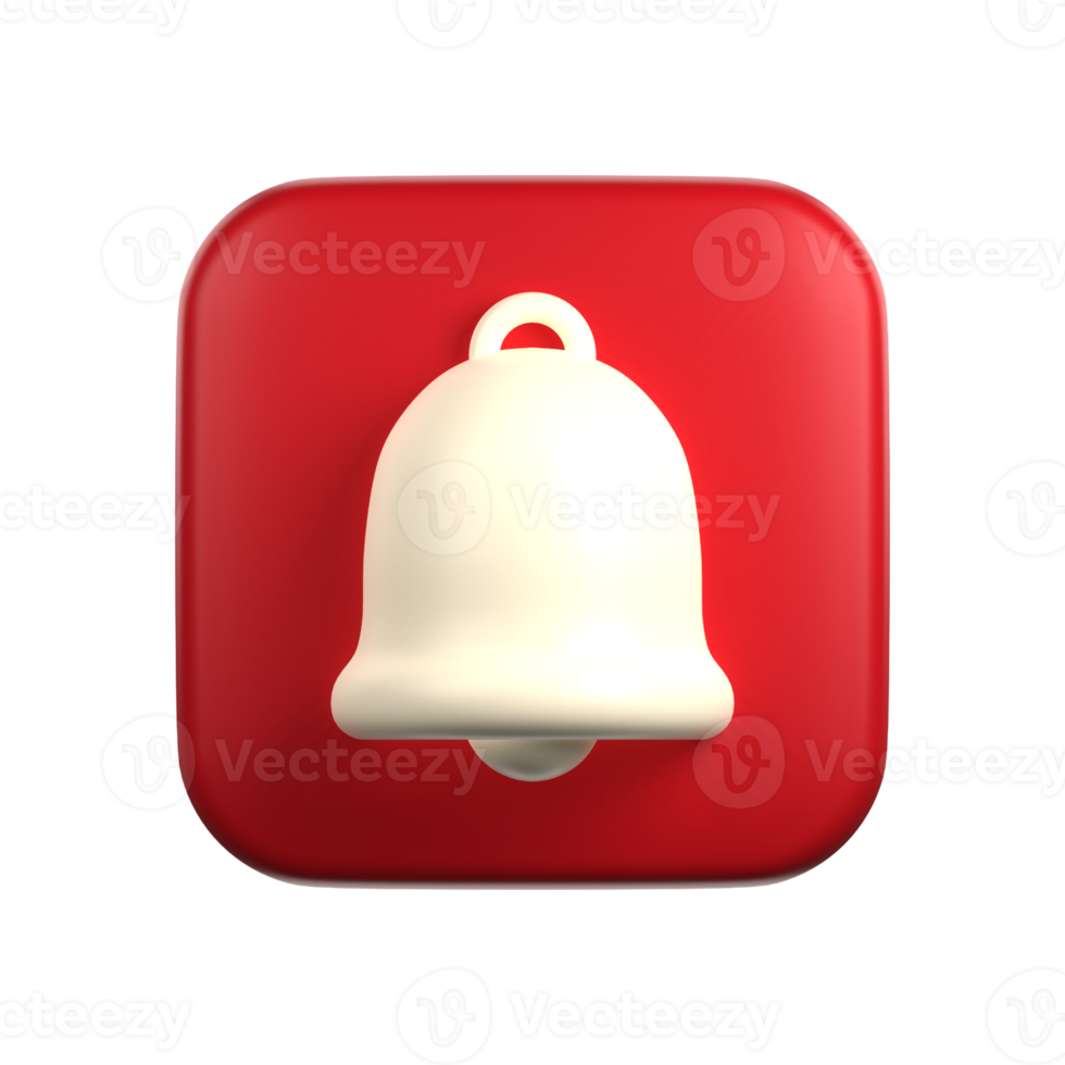 Notification In 3D Illustration png