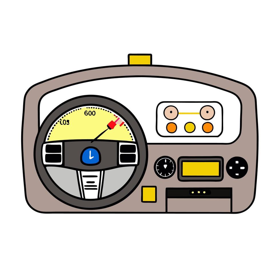 Dashboard icon with copy space on a blue background concept as A image of a dashboard icon with ample copy space on a blue background perfect for automoti vector