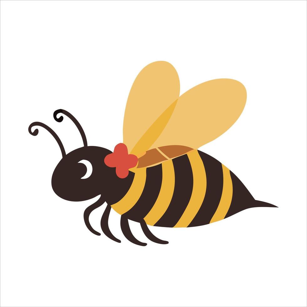 Bee and Honeycomb Background vector