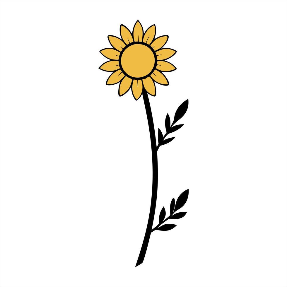 cartoon flower and thought bubble in retro style vector