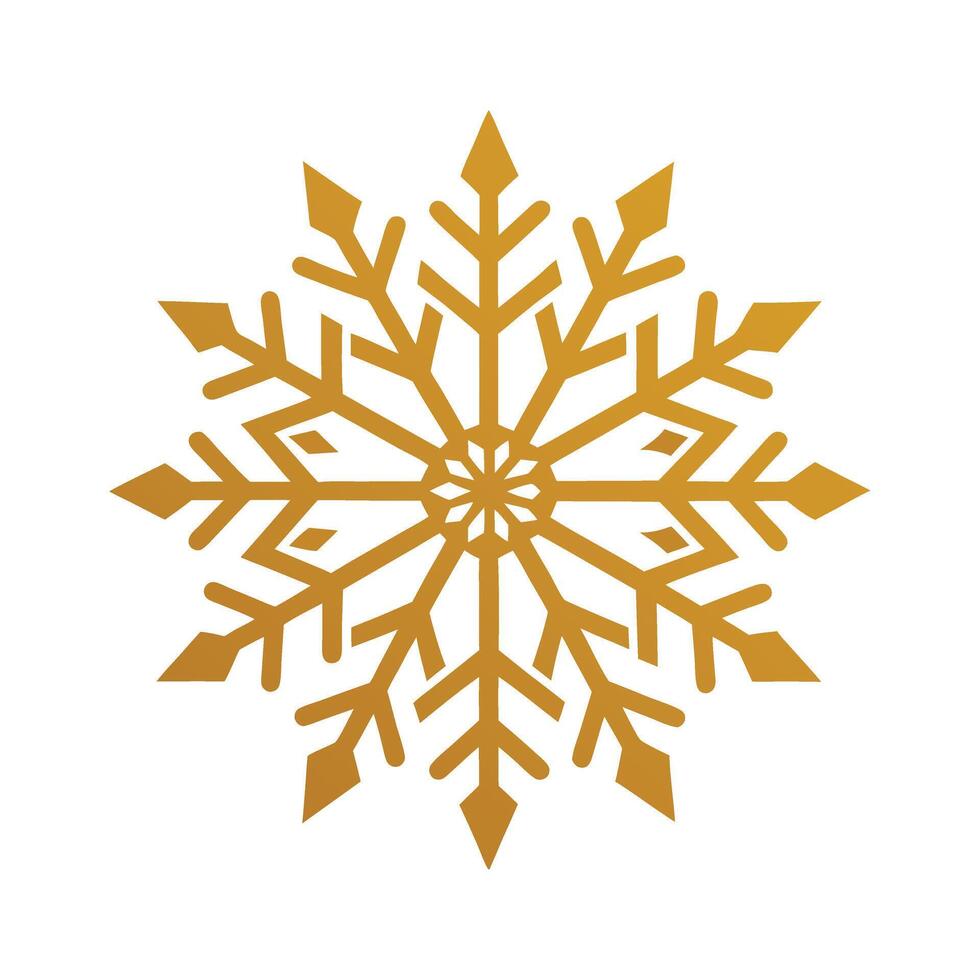 Delicate Snowflake Jewelry with White Crystals for Elegant Winter and Holiday Decorations vector