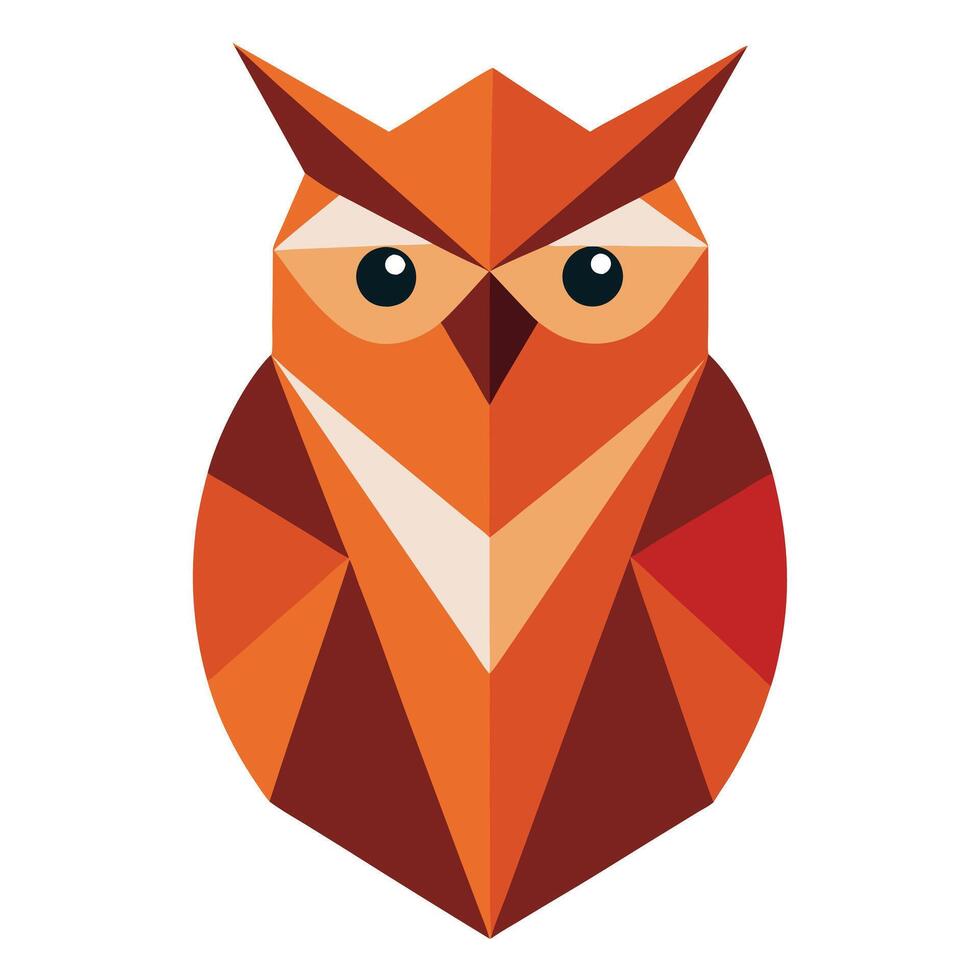 Geometric Owl Graphic vector