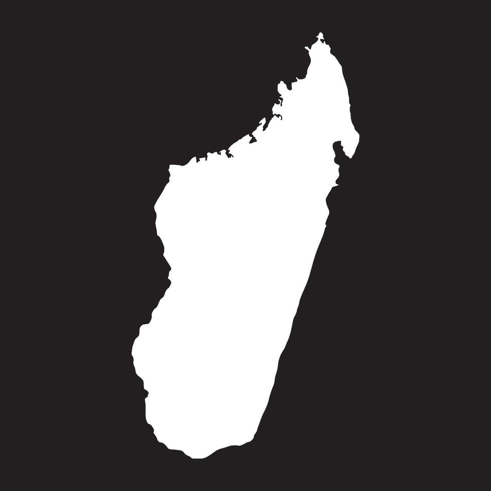 Madagascar Map Icon design vector