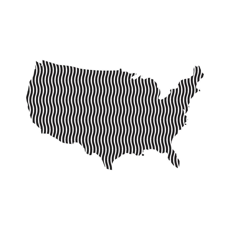 United States Map Icon element vector