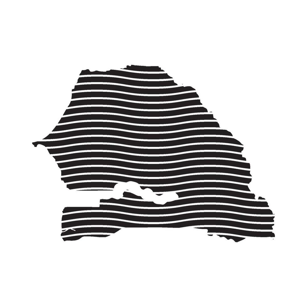 Senegal Map Icon Illustration vector