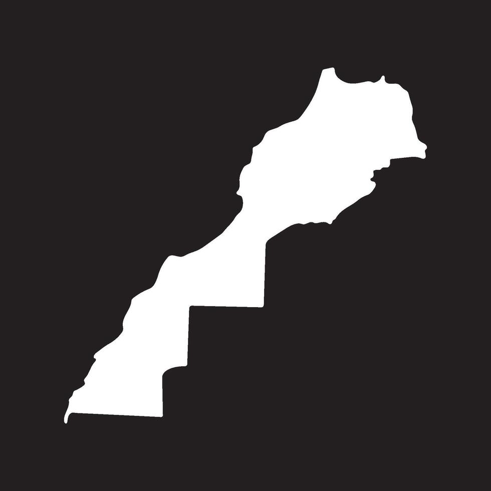 Morocco Map Icon element vector