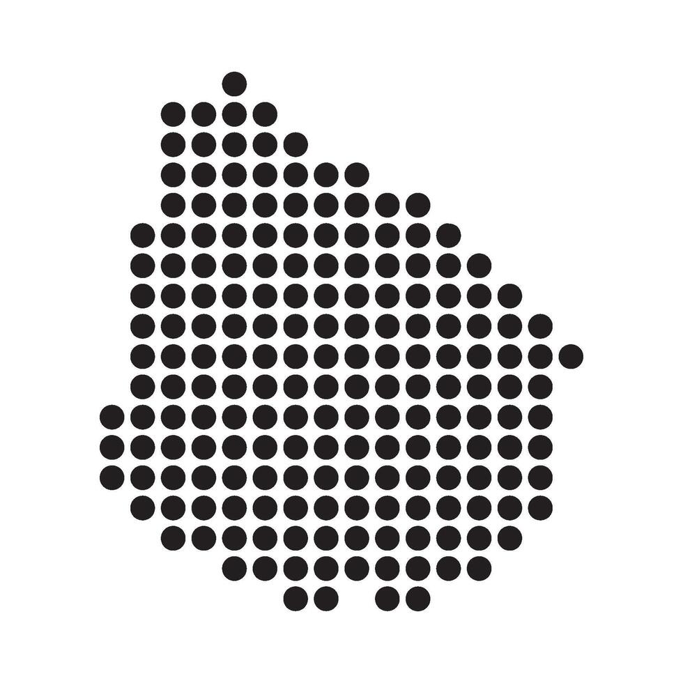Uruguay Map Icon symbol vector
