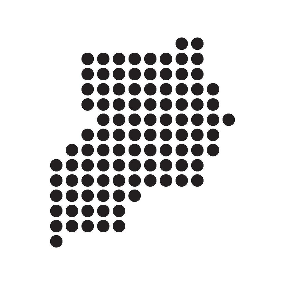Uganda Map Icon design vector