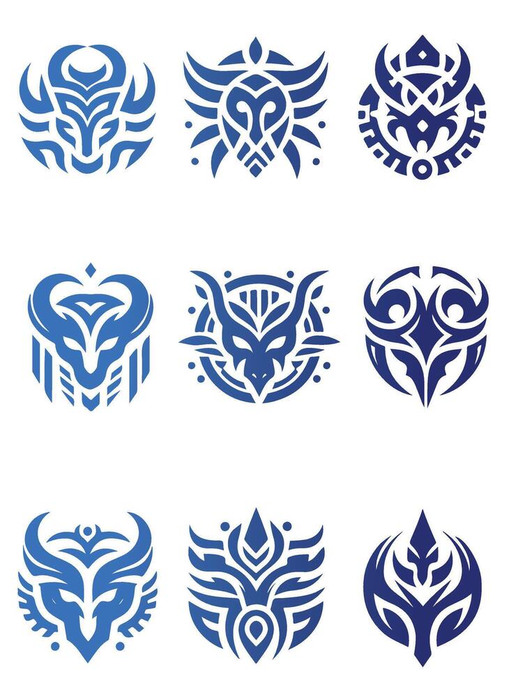 Nomadic Tribal Collection Logo Design vector