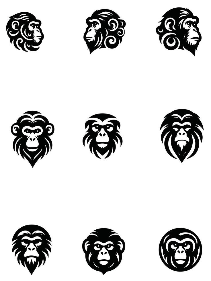 Best Monkey Collection Logo vector