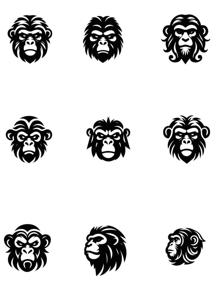 Elegant Monkey Collection Logo vector