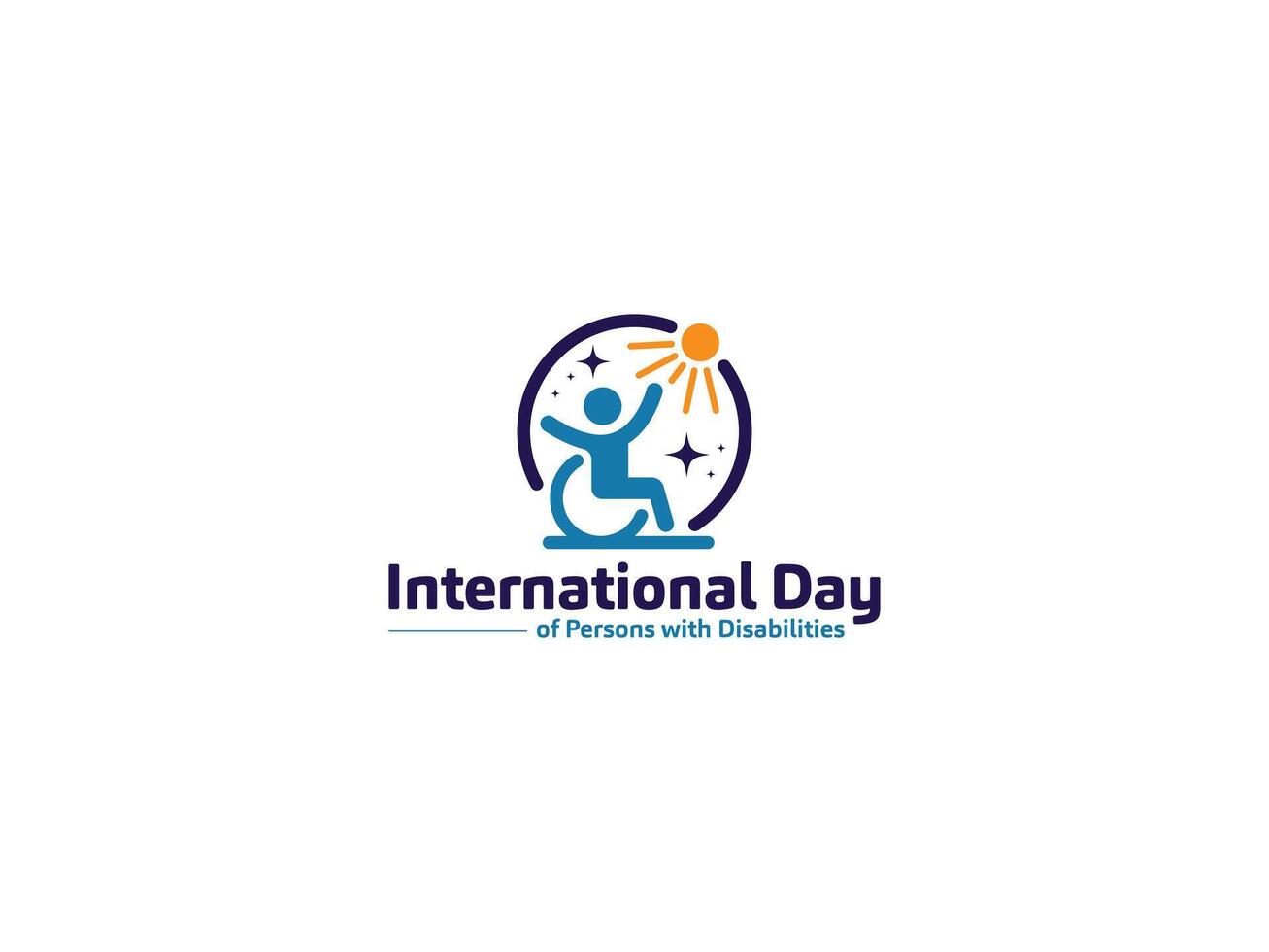Celebrating Abilities on International Day of Persons with Disabilities Logo Design vector