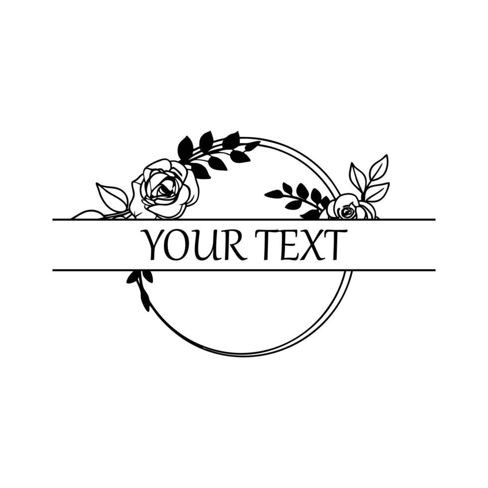 Roses and Ribbons Design vector