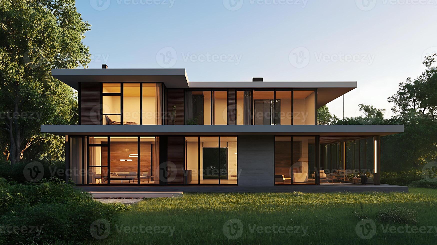Ultra-High-Quality Photography of a Contemporary and Luxurious Duplex Design photo