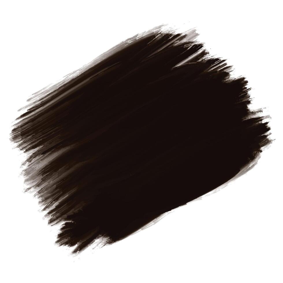 Hand draw black brush stroke design vector