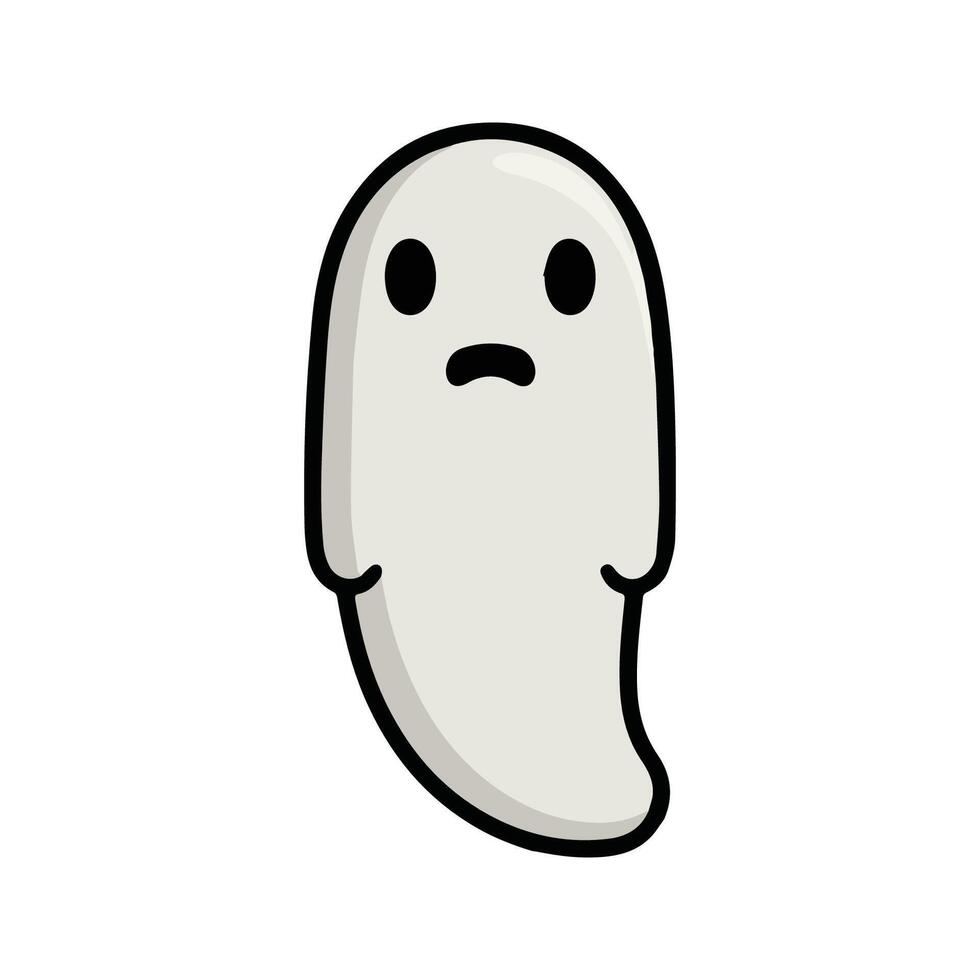 Noppera-bo Faceless Ghost Flat , Minimalistic, Smooth Body, Eerie Design, Modern Aesthetic vector