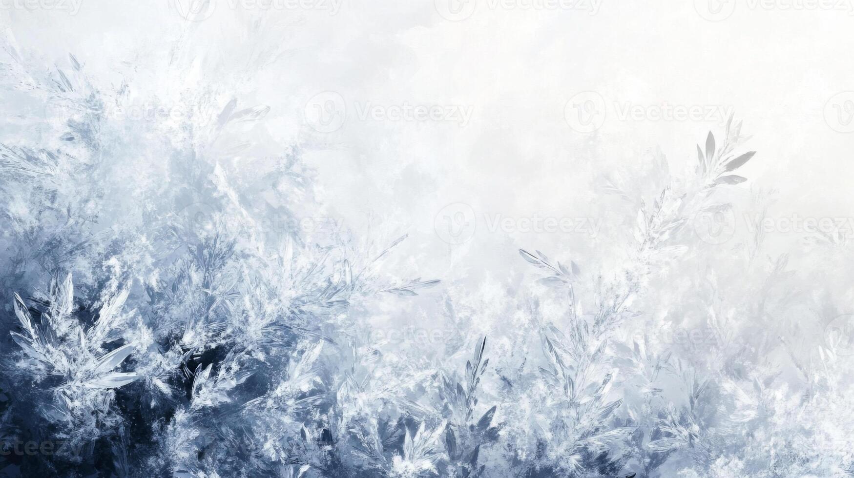 Intricate Frost Patterns on a Windowpane photo