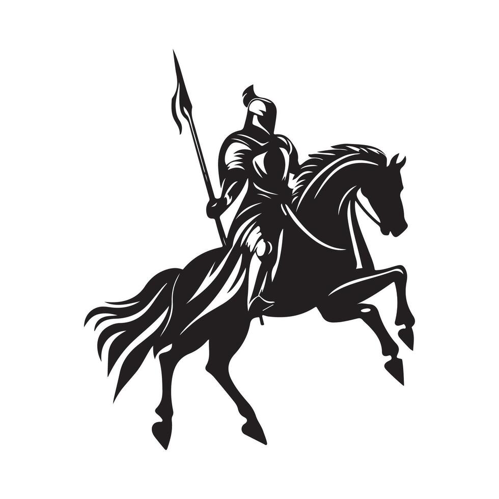 Byzantine Cataphracts Warrior Stock image isolated on white background vector