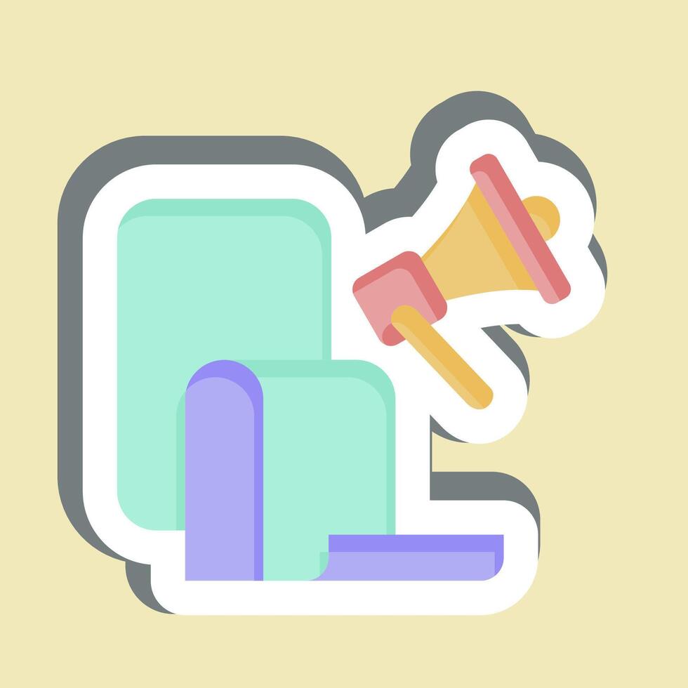 Sticker Election Manifesto. related to Electiont symbol. simple design editable vector
