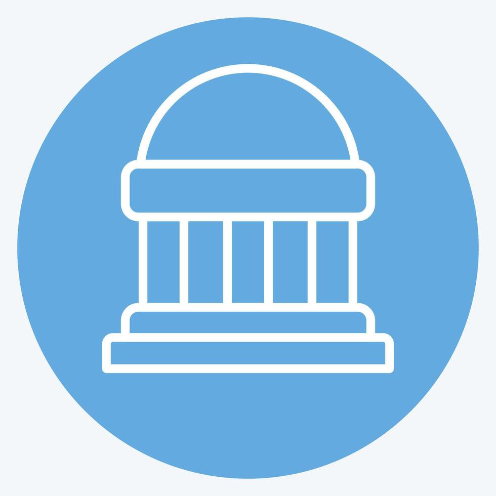 Icon Congress. related to Electiont symbol. blue eyes style. simple design editable vector