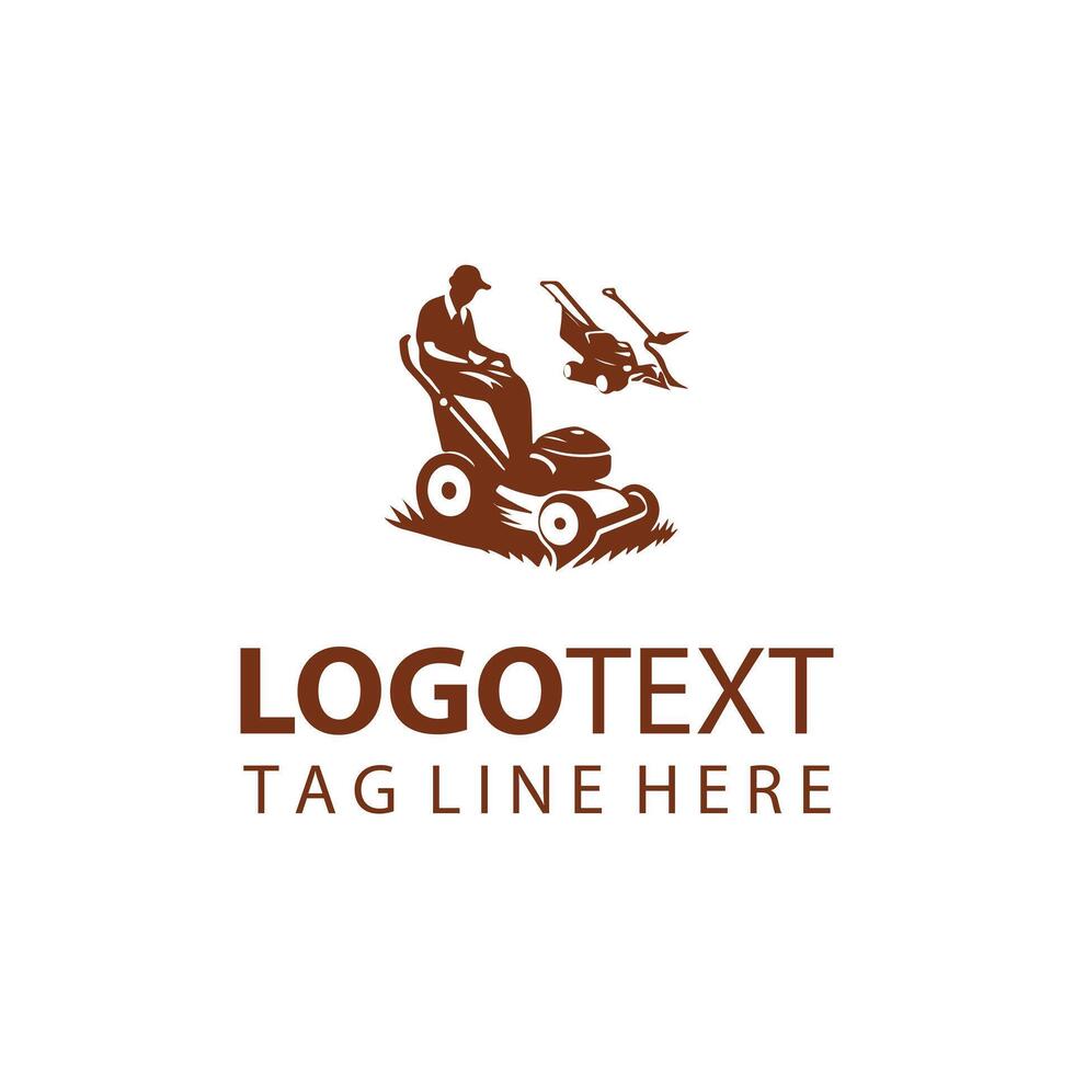 Swift Cut Lawn Mover Logo Design vector
