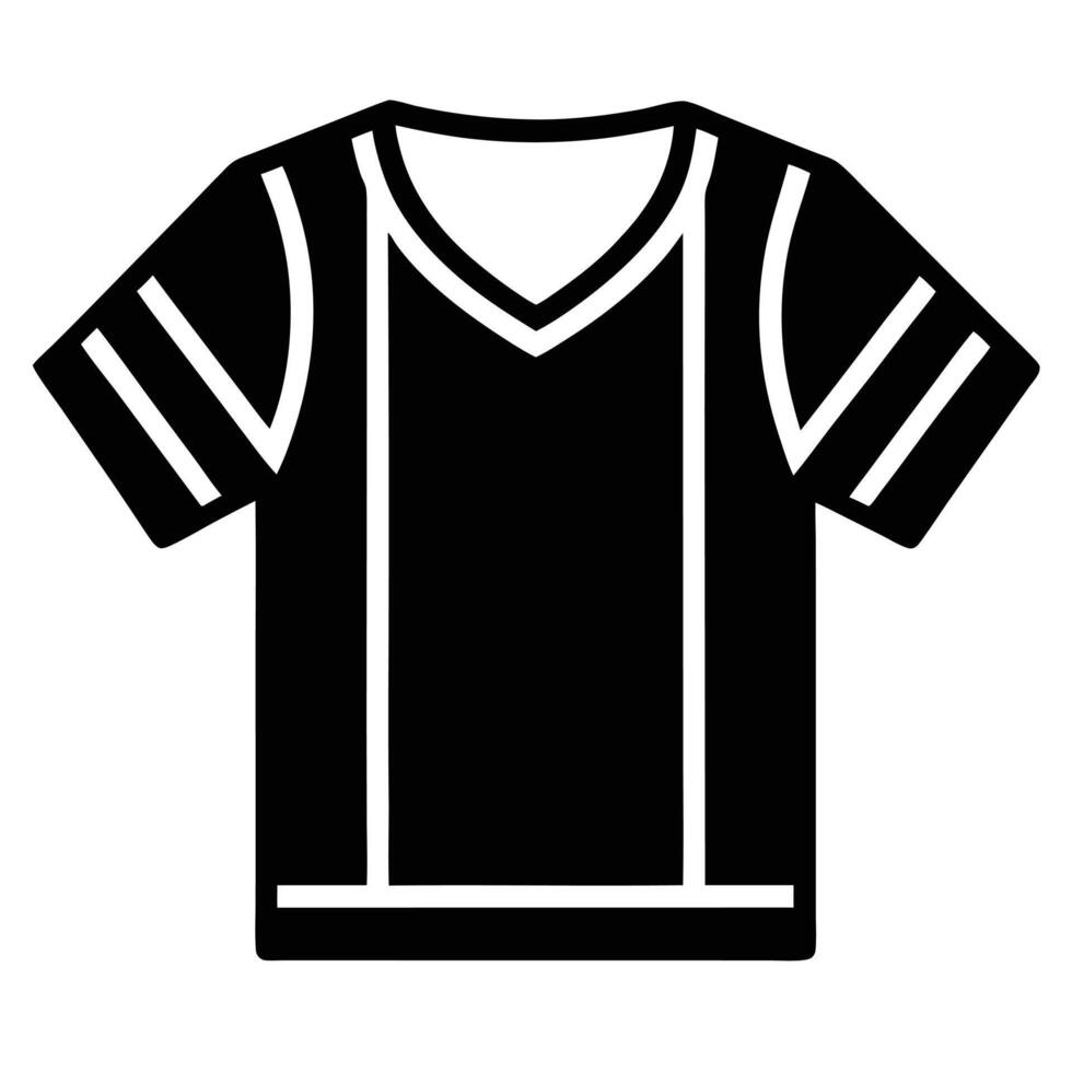 Jersey Silhouette on White Background vector