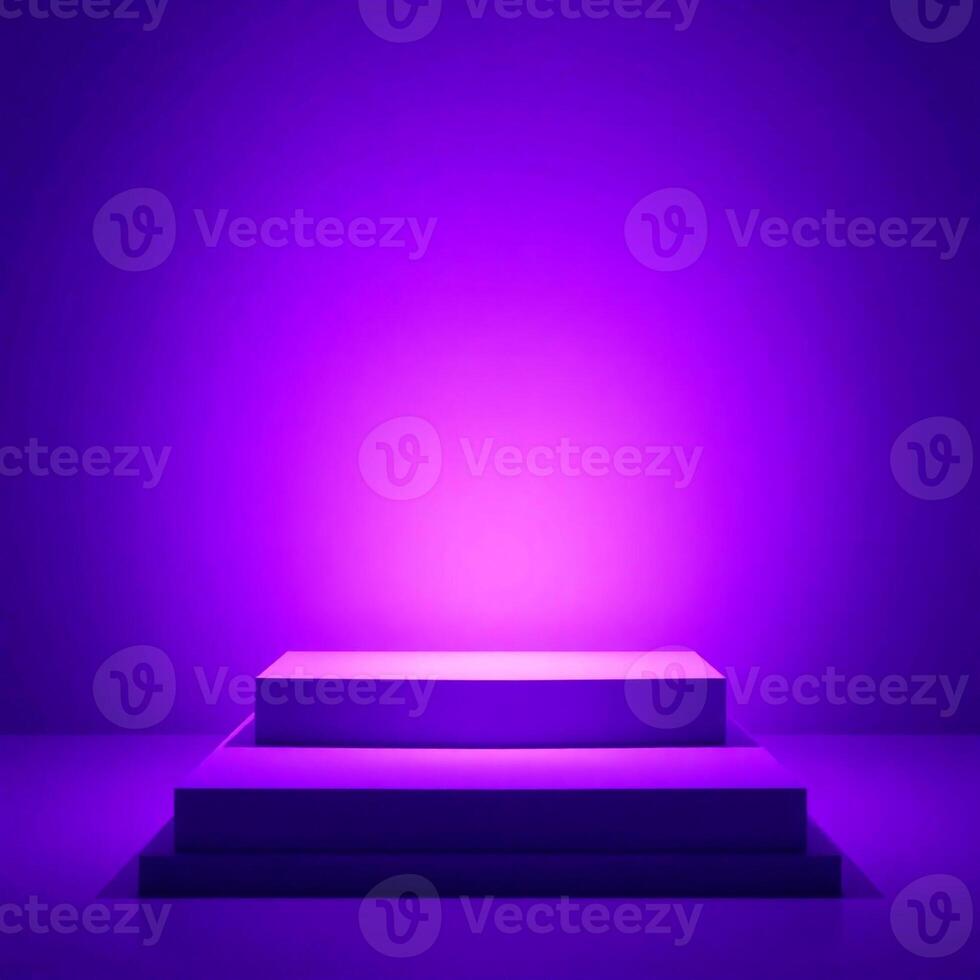 Modern 3D Product Display on Minimal Podium Stand photo
