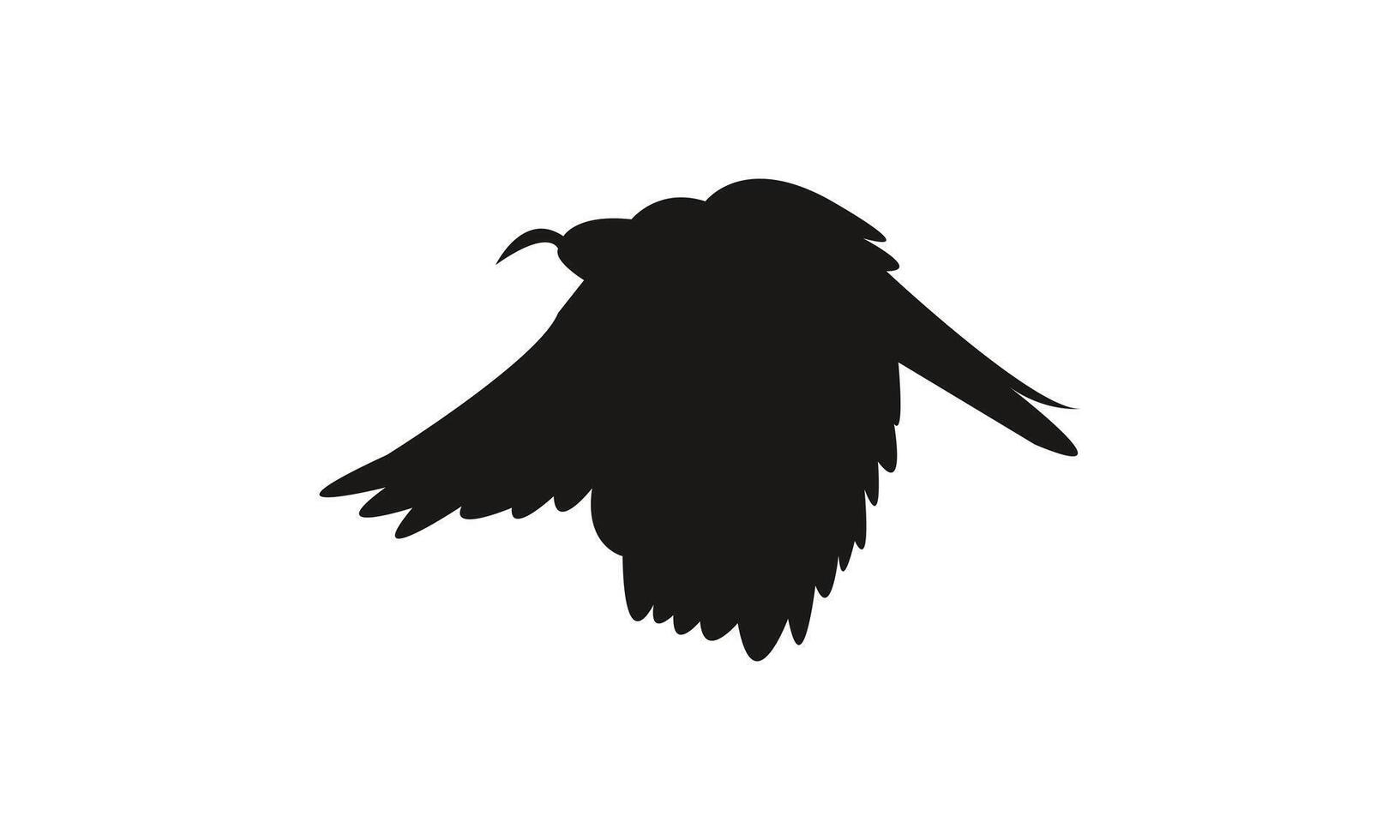 Flying Scimitarbill Bird Silhouette vector