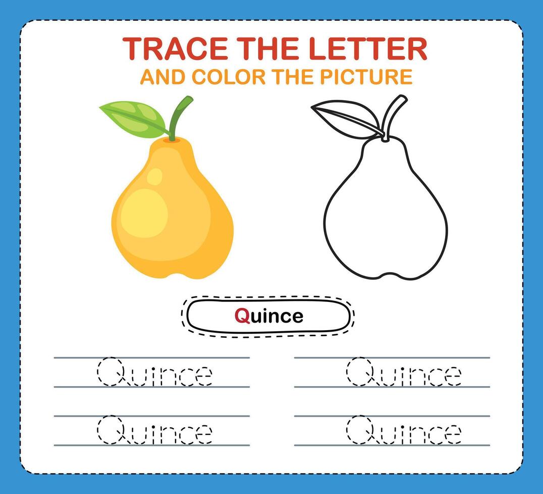 Trace letters of english alphabet and coloring book.Handwriting practice for preschool kids vector