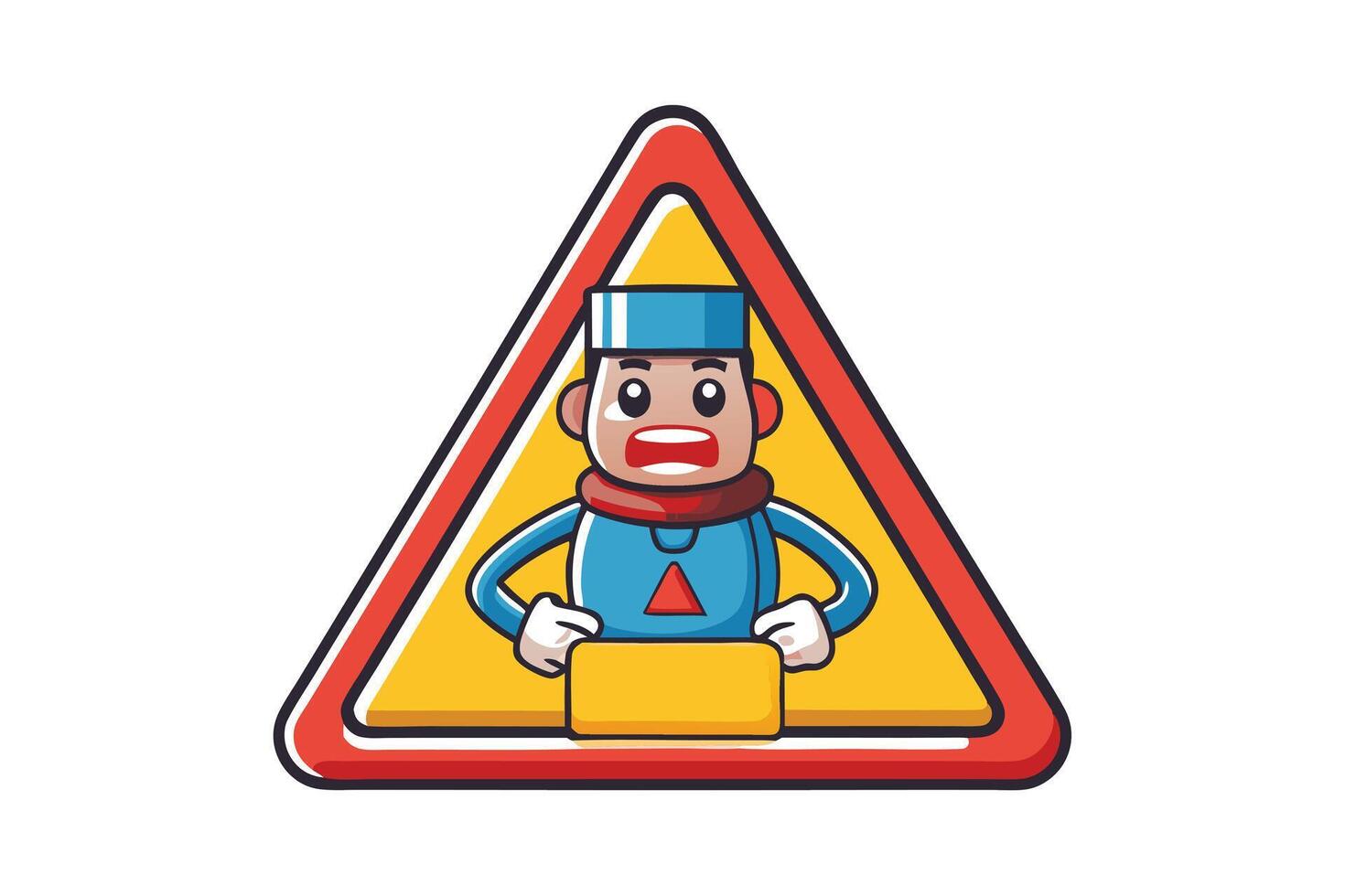 Creative scam warning illustration with a triangular exclamation mark symbol, highlighting fraud prevention, caution, and risk awareness vector
