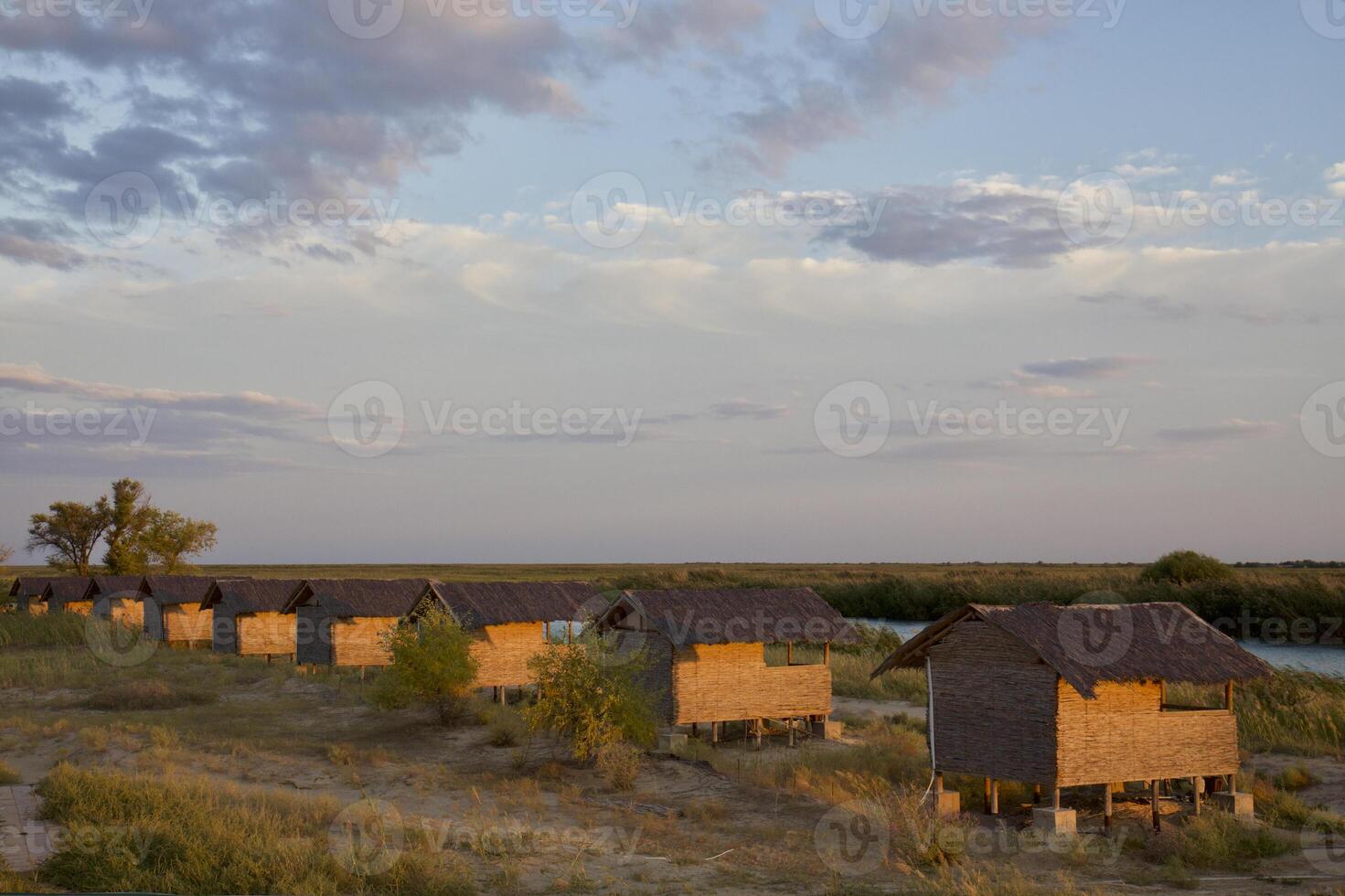 Roadless to Karaozek, Lake Balkhash. Kazakhstan. photo