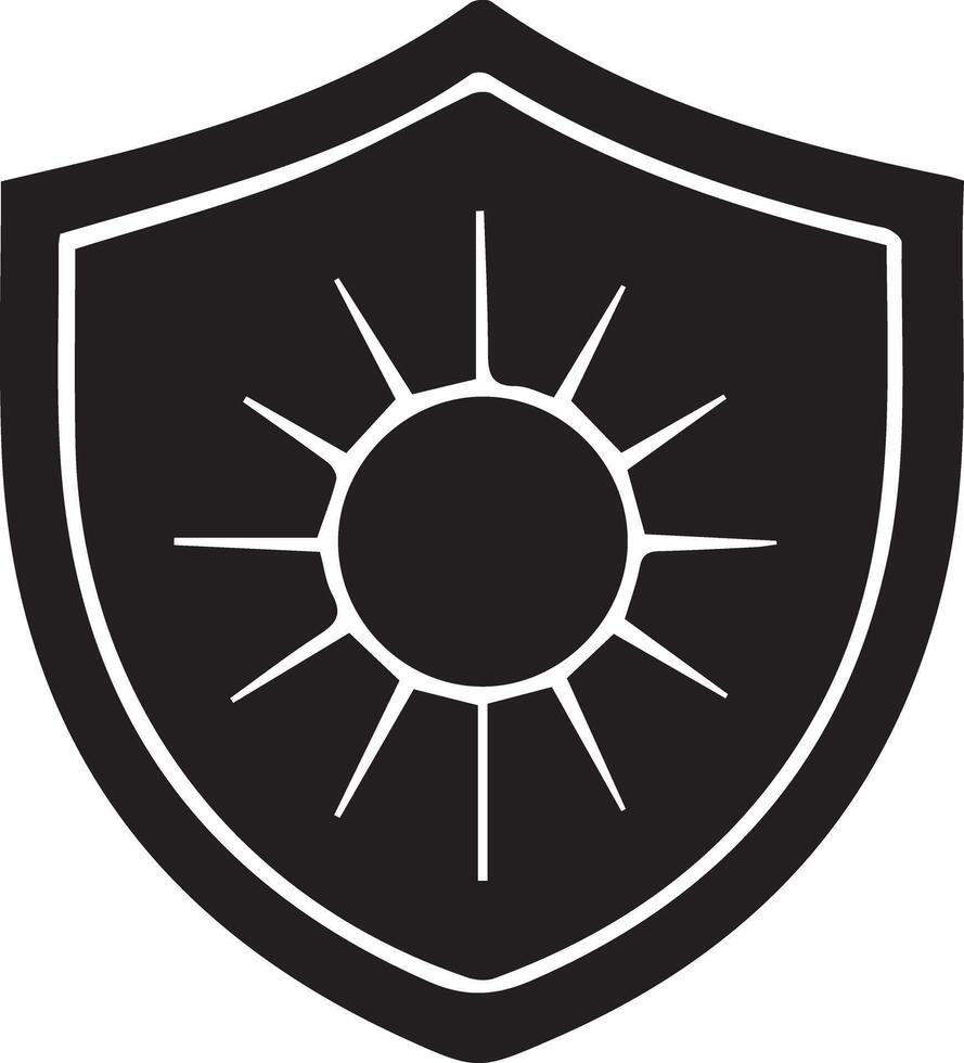 Shield Silhouette Icons for Design Projects vector