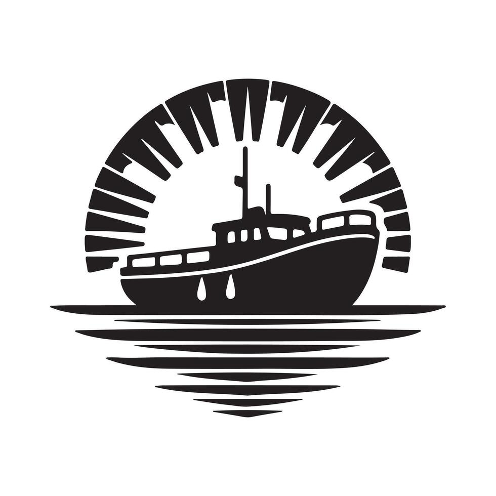 Unique Lifeboat Silhouette Vectors Art Download