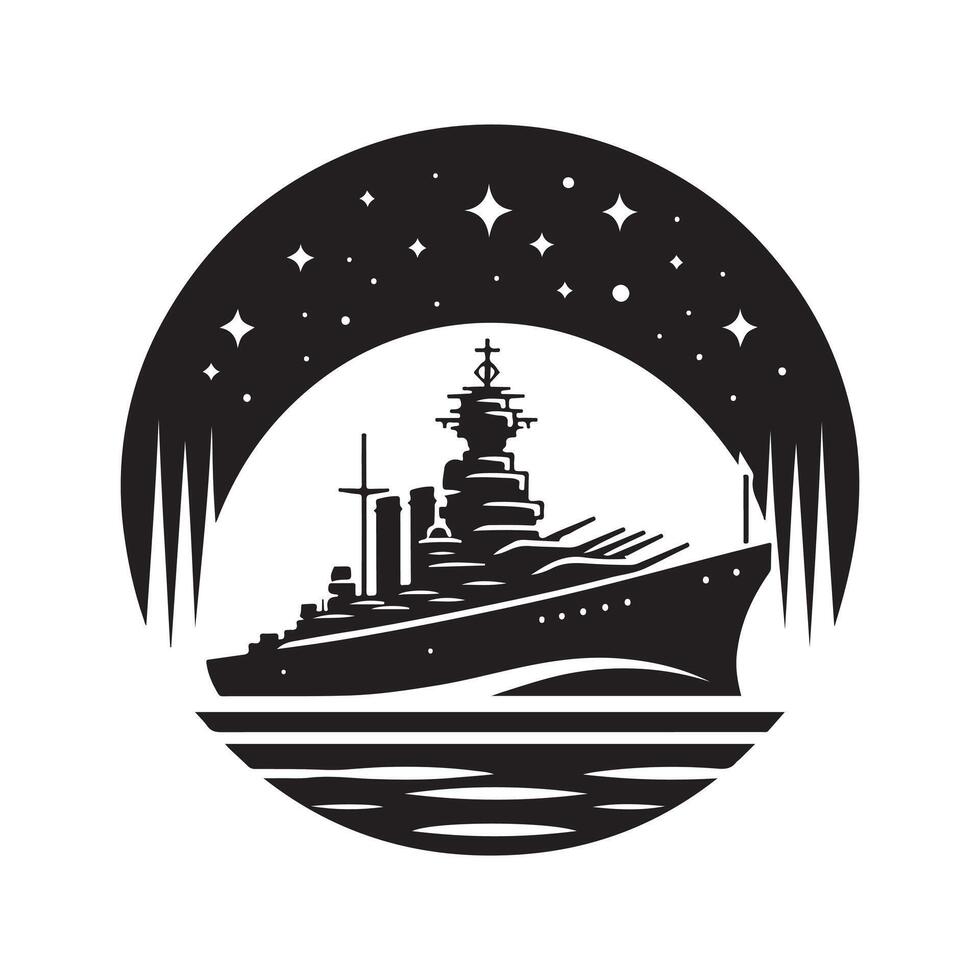 Stylish Destroyer Silhouette Vectors for Graphic Designers