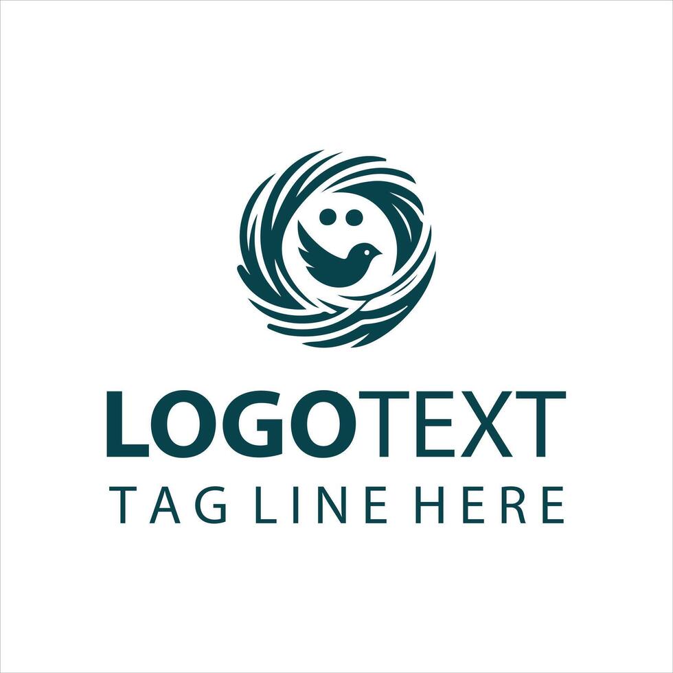 Creative Nest Logo Design vector