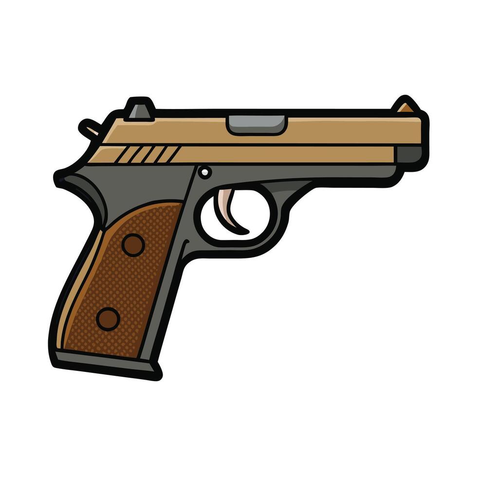 CZ-75 Art Illustration vector