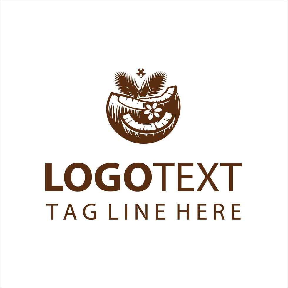 Coconut Land Logo vector