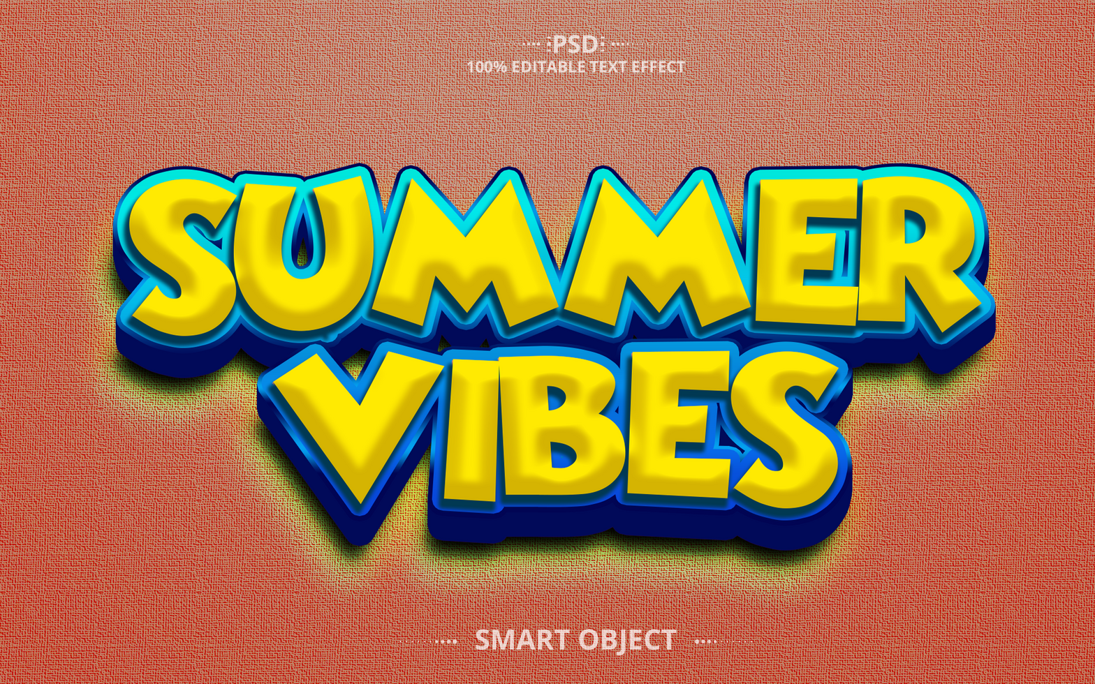 Summer text Editable Text Effect Design psd