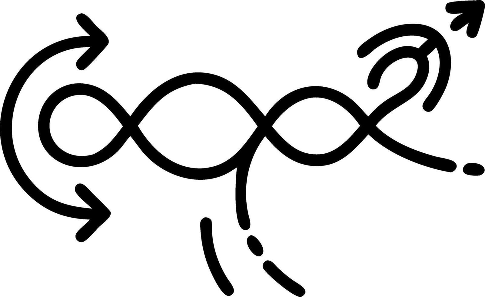 time warp and timelines and paradox vector